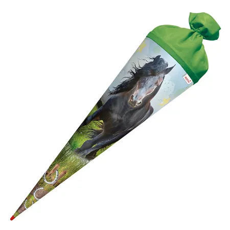Roth Schultüte Power Horse mit Filzverschluss, 70 cm, rund
