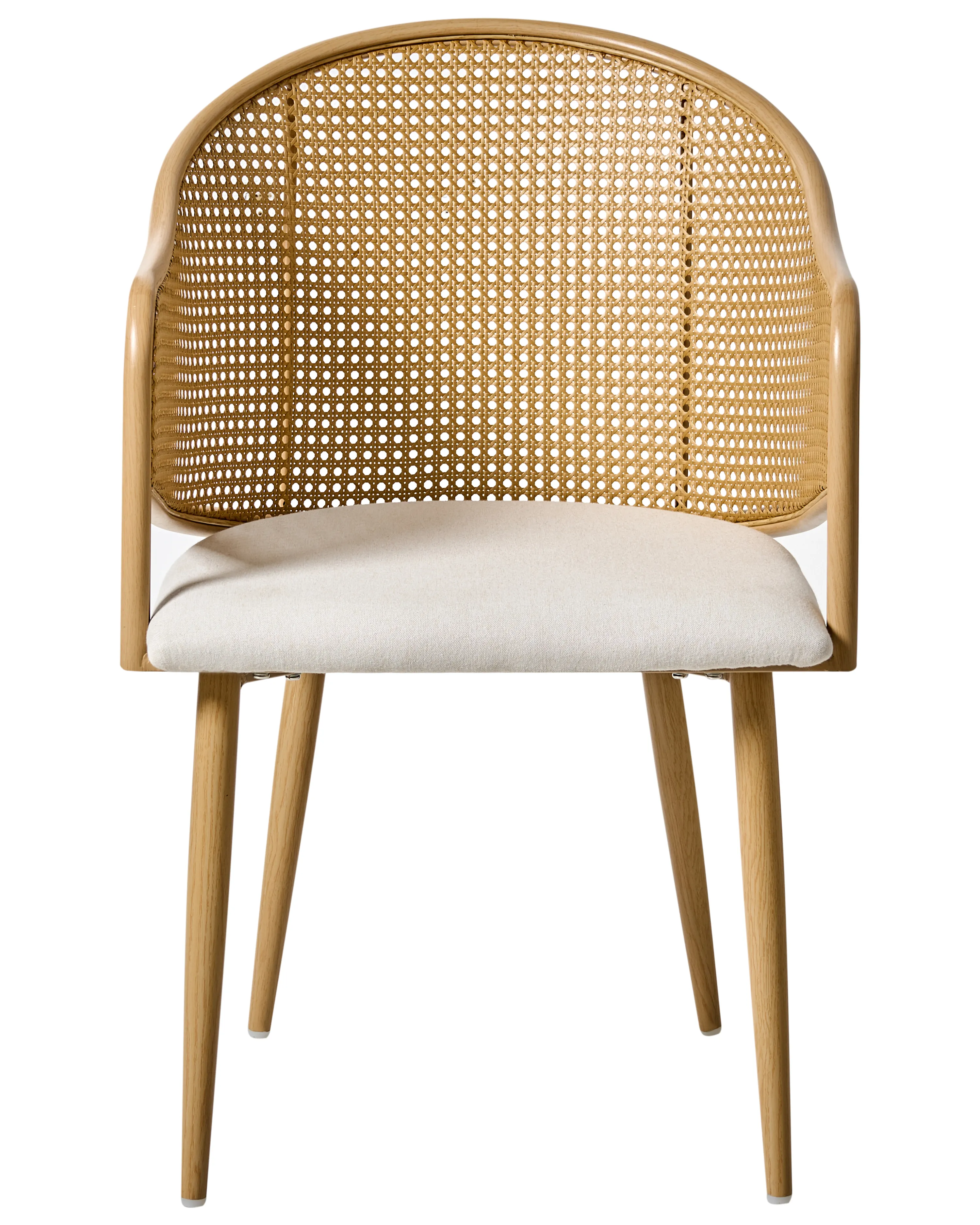 Set van 2 eetkamerstoelen WEIMAR Metaal Lichtbruin