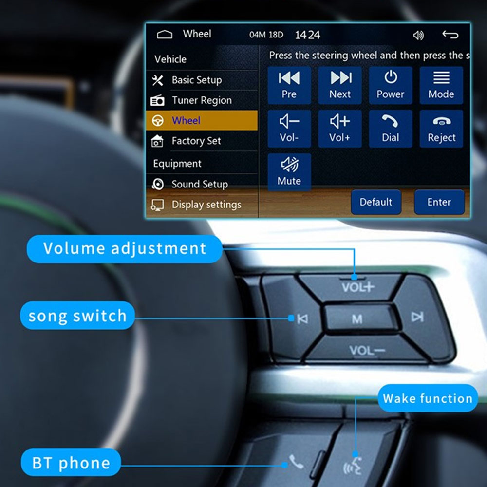 (178x100mm) Digitales Auto Radio FM Bluetooth MP5 Player mit 7