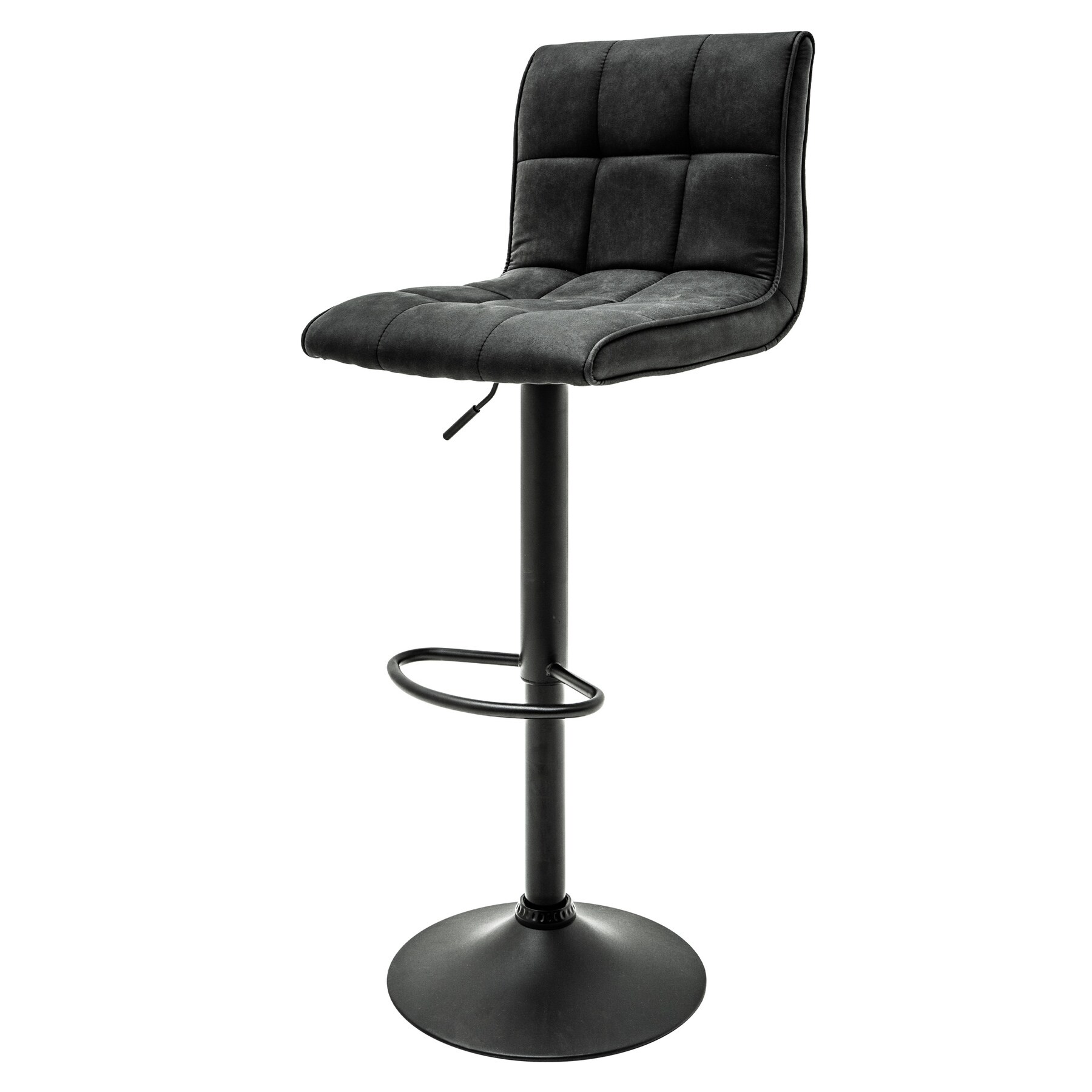 riess-ambiente Barhocker MODENA - höhenverstellbar weiß Barstuhl Fußablage Kunstleder