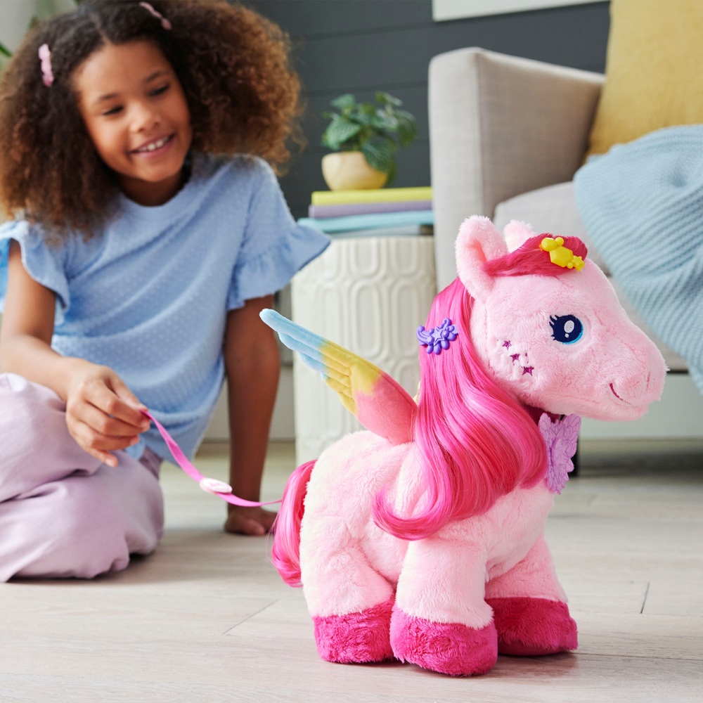 Barbie Touch of Magic Walk & Flutter Pegasus Plüschtier mit Geräuschen