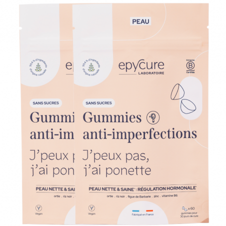 Epycure Laboratoire Gummies anti-imperfections sans sucres 2 mois