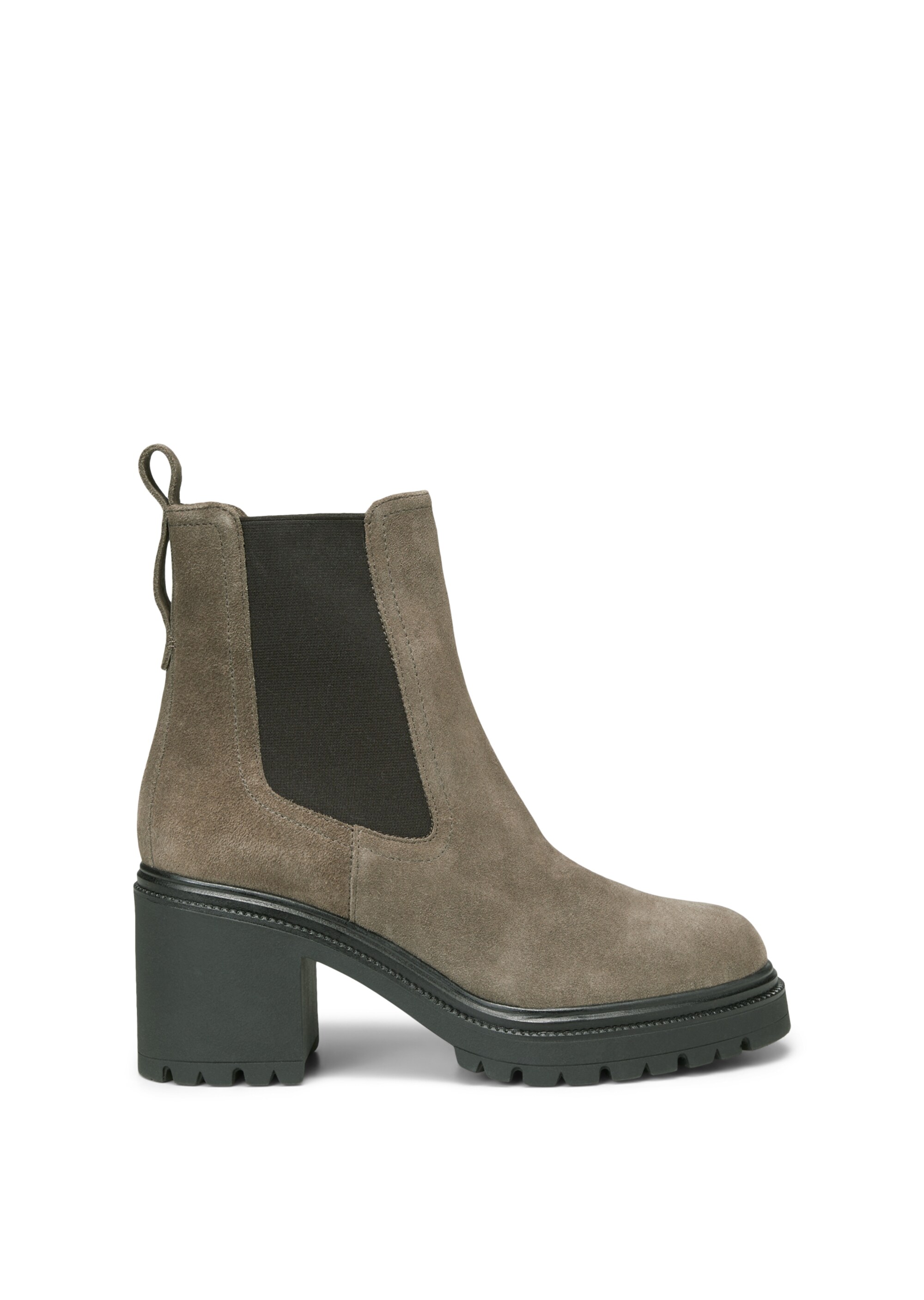 Chelsea-Boot aus Velours-Rindleder