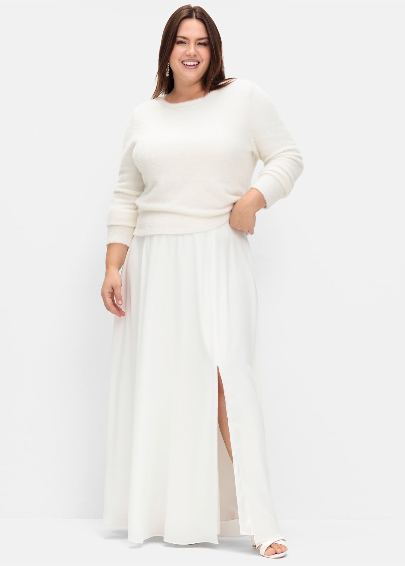 Sheego Rundhalspullover »Pullover«