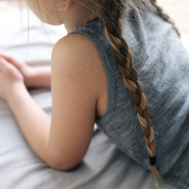 Tavi, Uld Pointelle Undertrøje - Grey Melange