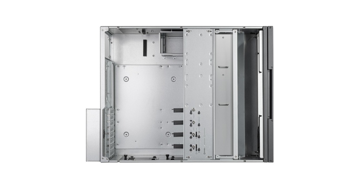 SilverStoneRM52 server behuizing  (Zwart | 2x USB-A | 1x USB-C)