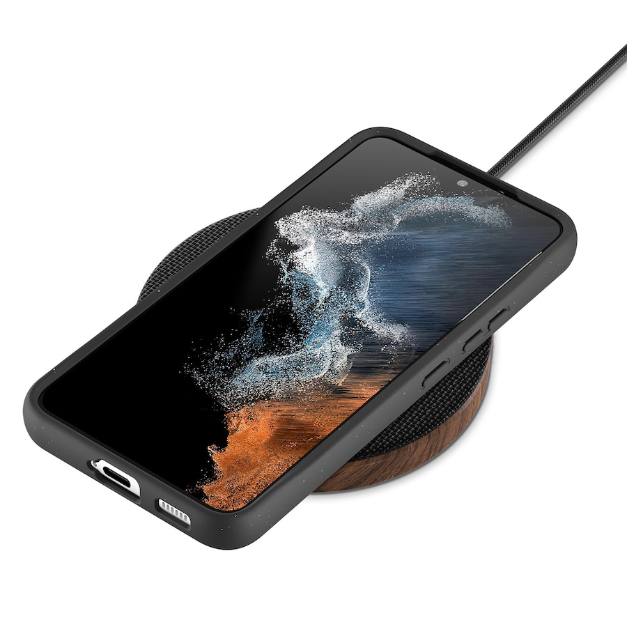 Samsung Galaxy S22 5G BioCase Schutzhülle Vegan Biologisch Abbaubar (ECO619) - Schwarz