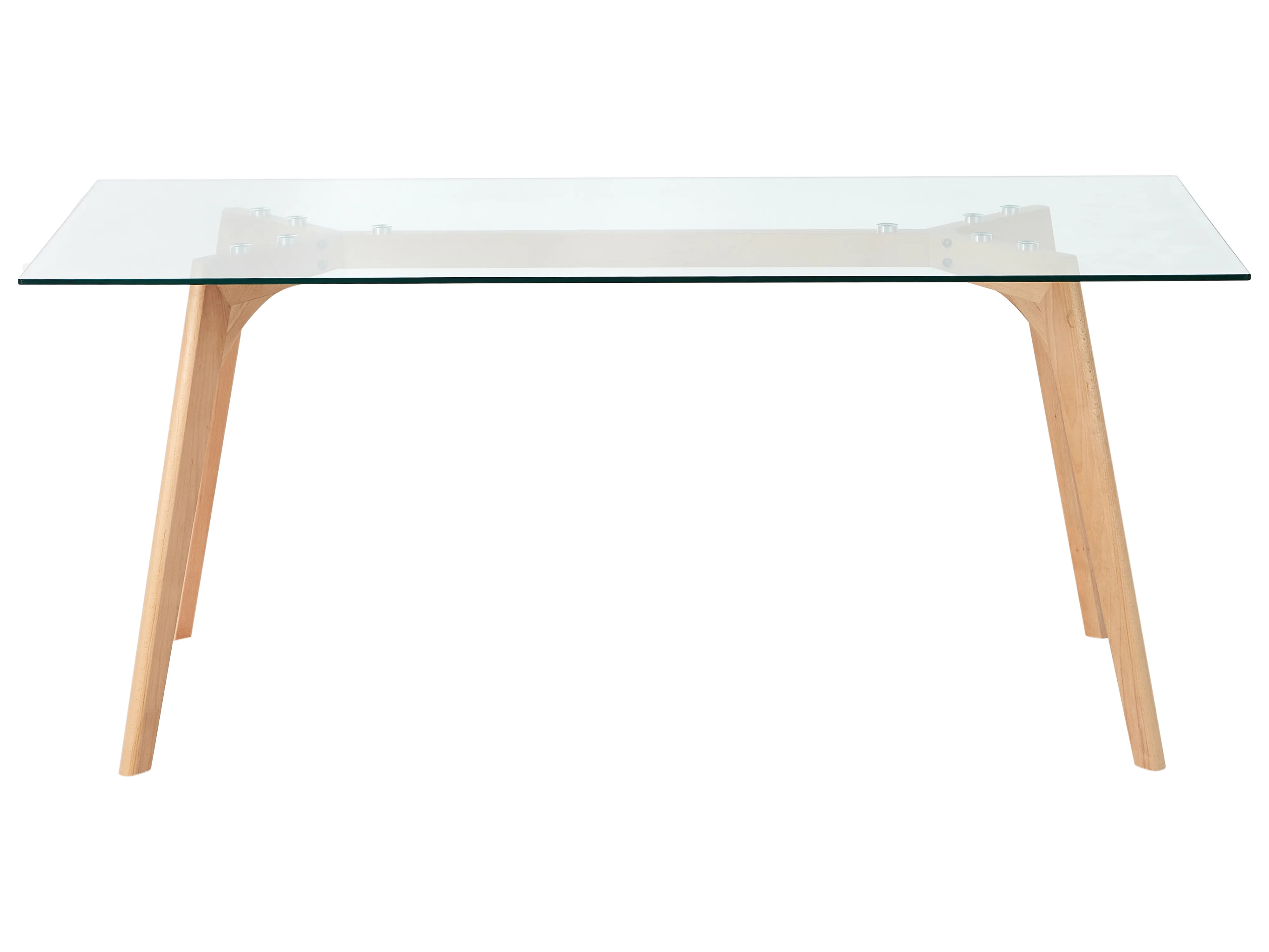 Eettafel HUDSON Transparant 90 cm Veiligheidsglas 180 cm