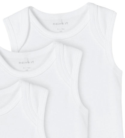 Name It Body ohne Ärmel - Noos - NbnBody - 3er-Pack - Bright Whi