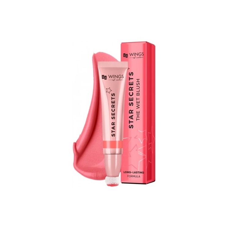 AA Wings of Color STAR SECRETS The Wet Blush Cremiges, leuchtendes Pink /02/ Strawberry 13 ml
