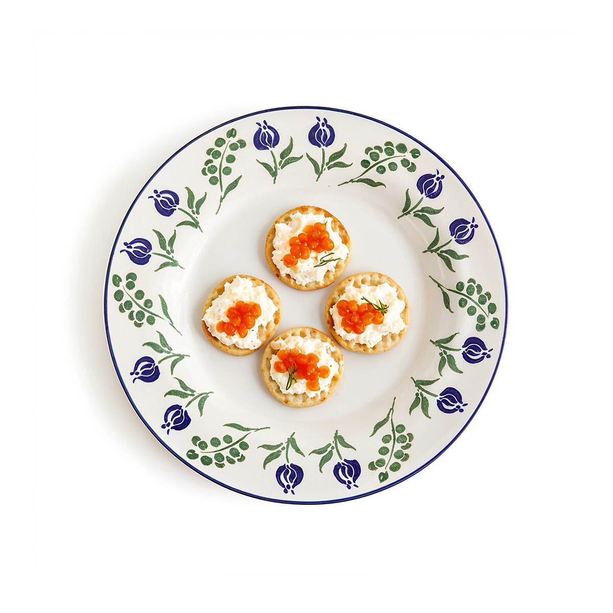 LA REDOUTE INTERIEURS<br>Conjunto de 4 pratos de porcelana, Lysor