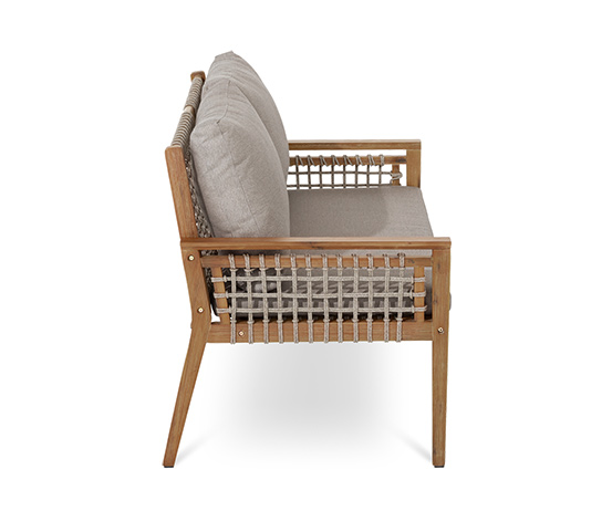 Lounge-Set mit Textilgeflecht