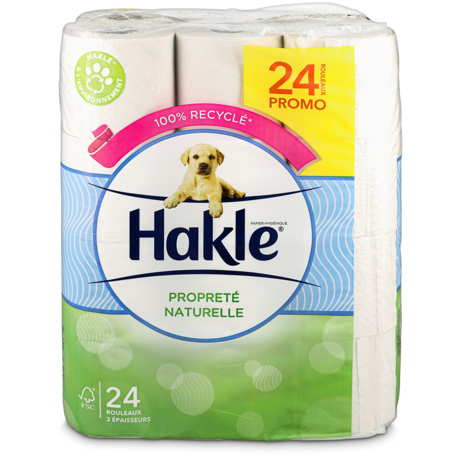 Hakle Natürliche Sauberkeit 3-lagig 24 Rollen