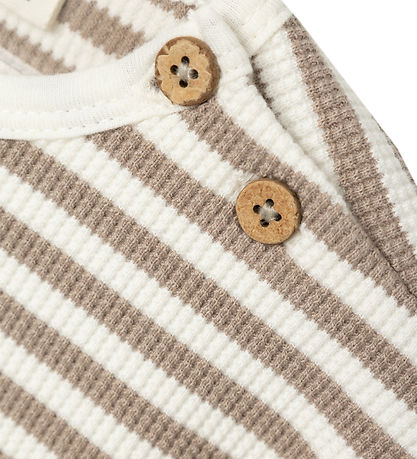Lil' Atelier T-shirt - NmmJonas - Mocha Meringue m. Struktur