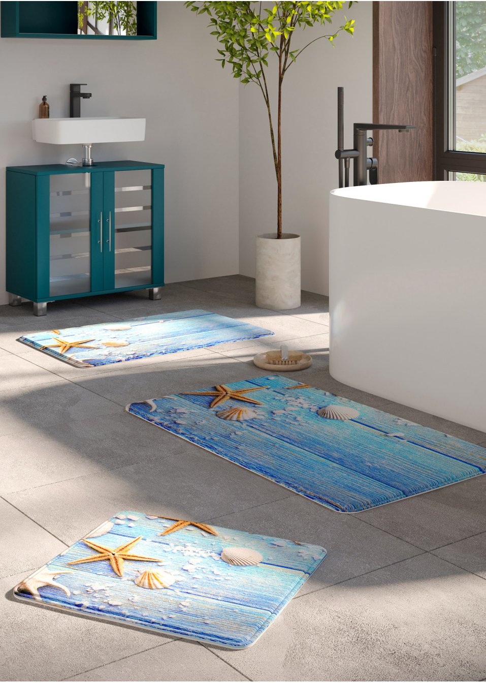 Tapis de salle de bain à mémoire de forme