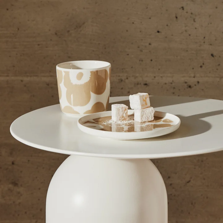 Marimekko - Oiva Unikko Teller Ø 20 cm, weiss / beige