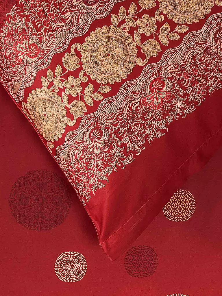 BASSETTI Satin Bettwäsche PALLAVICINO 70x90cm/140x200cm Rot rot