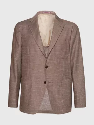 Blazer texturizado de corte justo