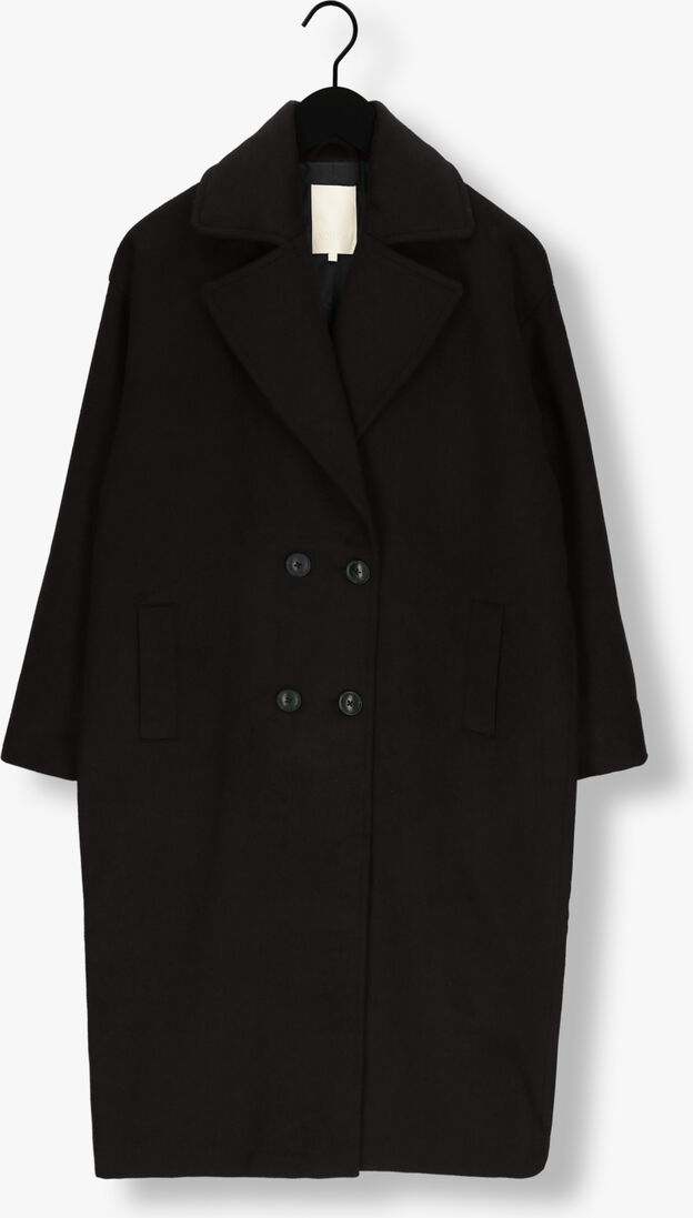 NOTRE-V zwarte notre-v mantel wool coat long