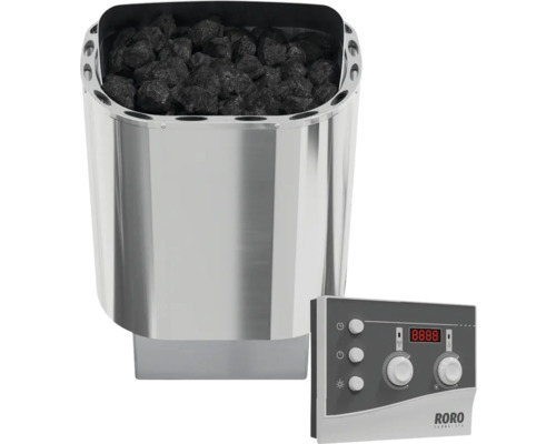 Roro ABN1 9 kW saunakachelset met externe regeling