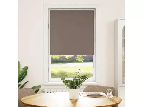 Store enrouleur occultant café 85x175cm largeur du tissu 80,7cm