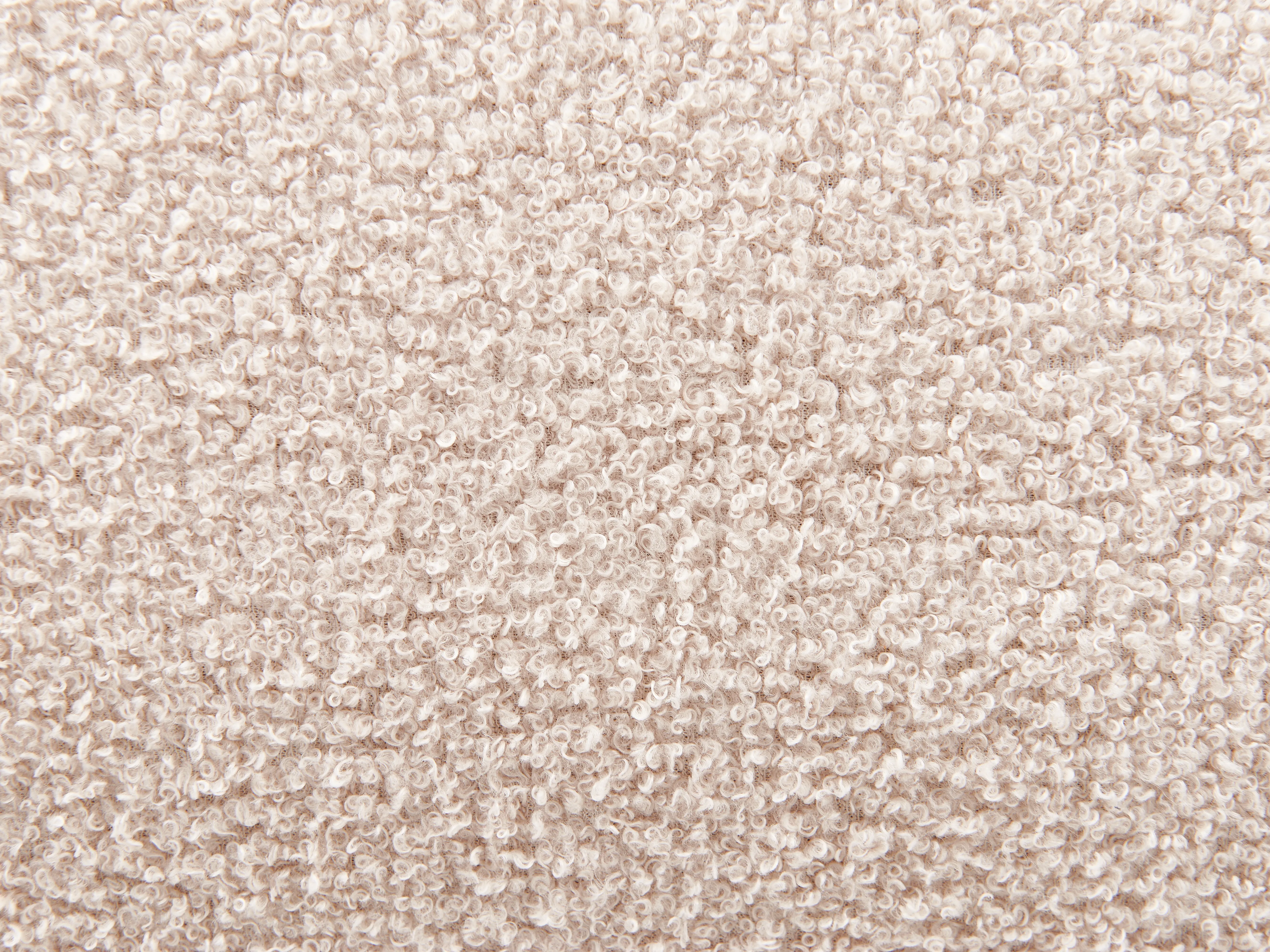Bed met opbergruimte Bouclé BLAGNAC 180 x 200 cm Lichtbeige