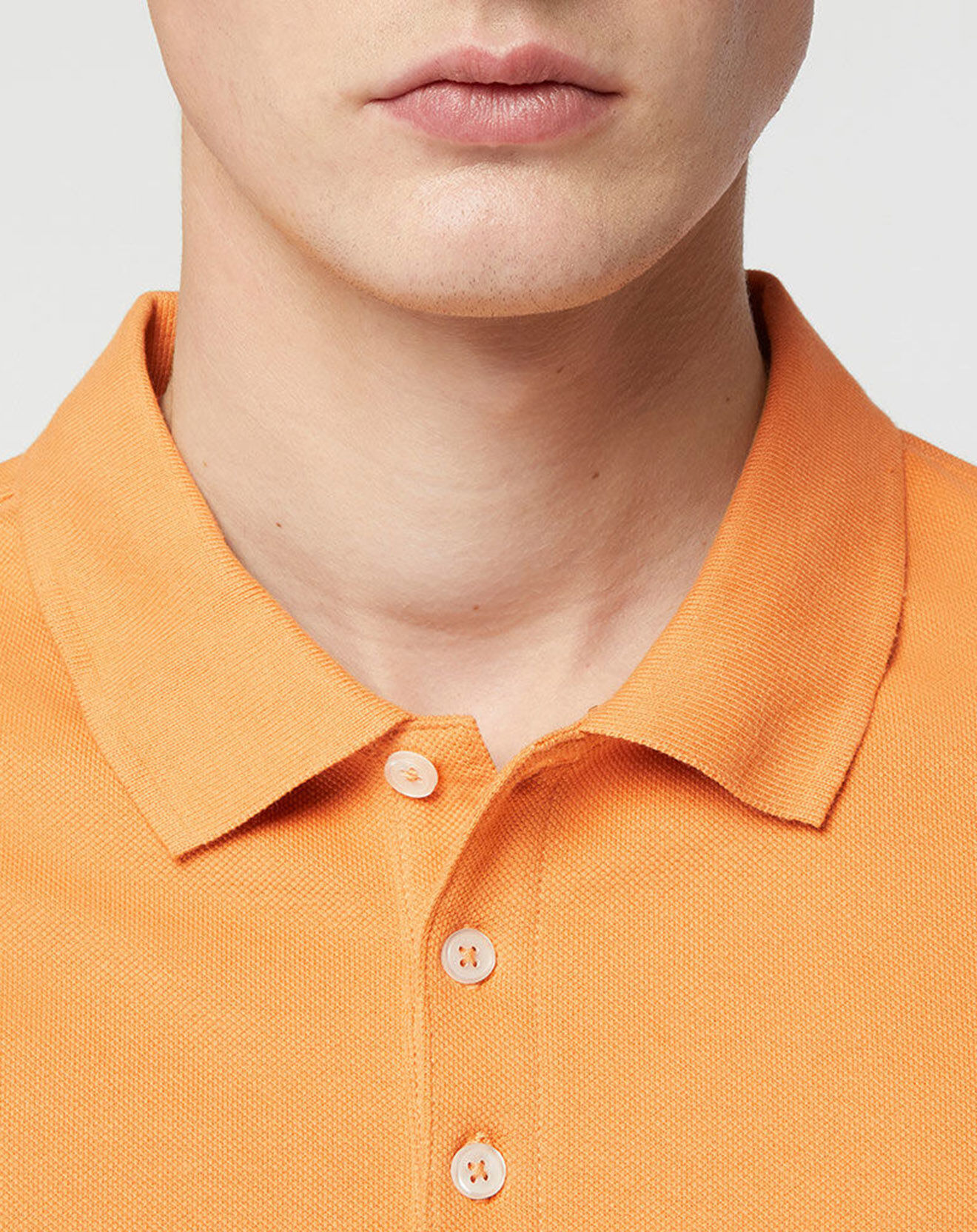 Galeries Lafayette Polo droit en Coton bio Soloc orange