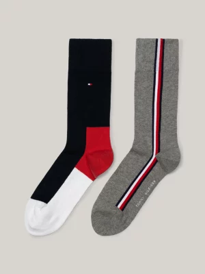 Pacote com 2 pares de meias icônicas em mistura de algodão.