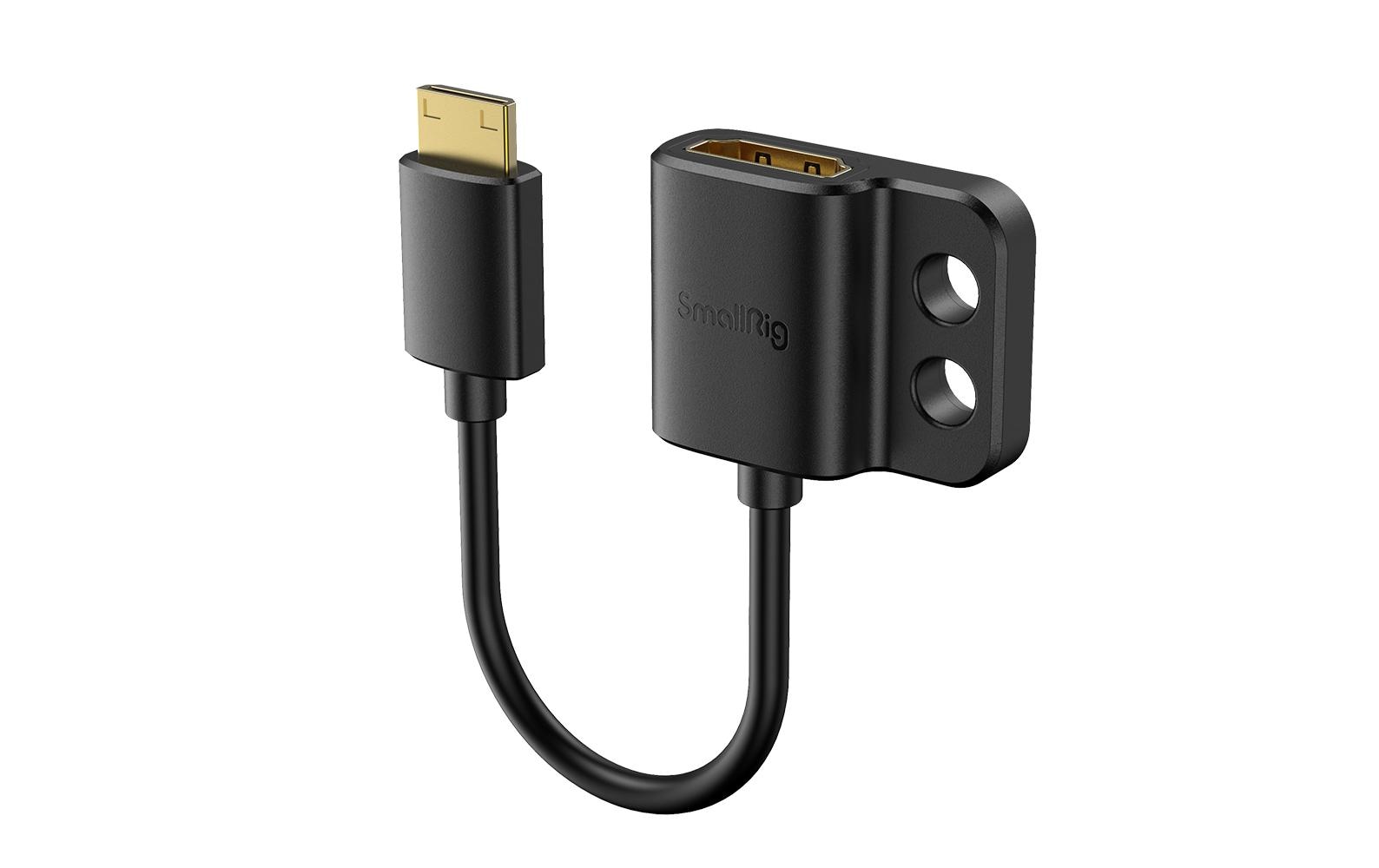 Kabel Ultra Slim 4K HDMI Adapter (C to A)Hochwertiges 4K Adapterkabel für die Kameraeinrichtung
