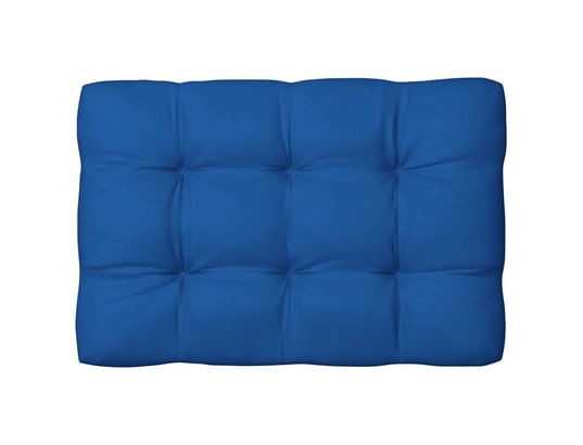 VIDAXL - Galette de chaise Coussin de palette bleu royal 120x80x12 cm tissu