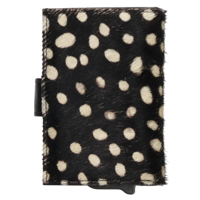 Hide & Stitches Wallowa Safety Wallet Jachtluipaard Zwart Wit