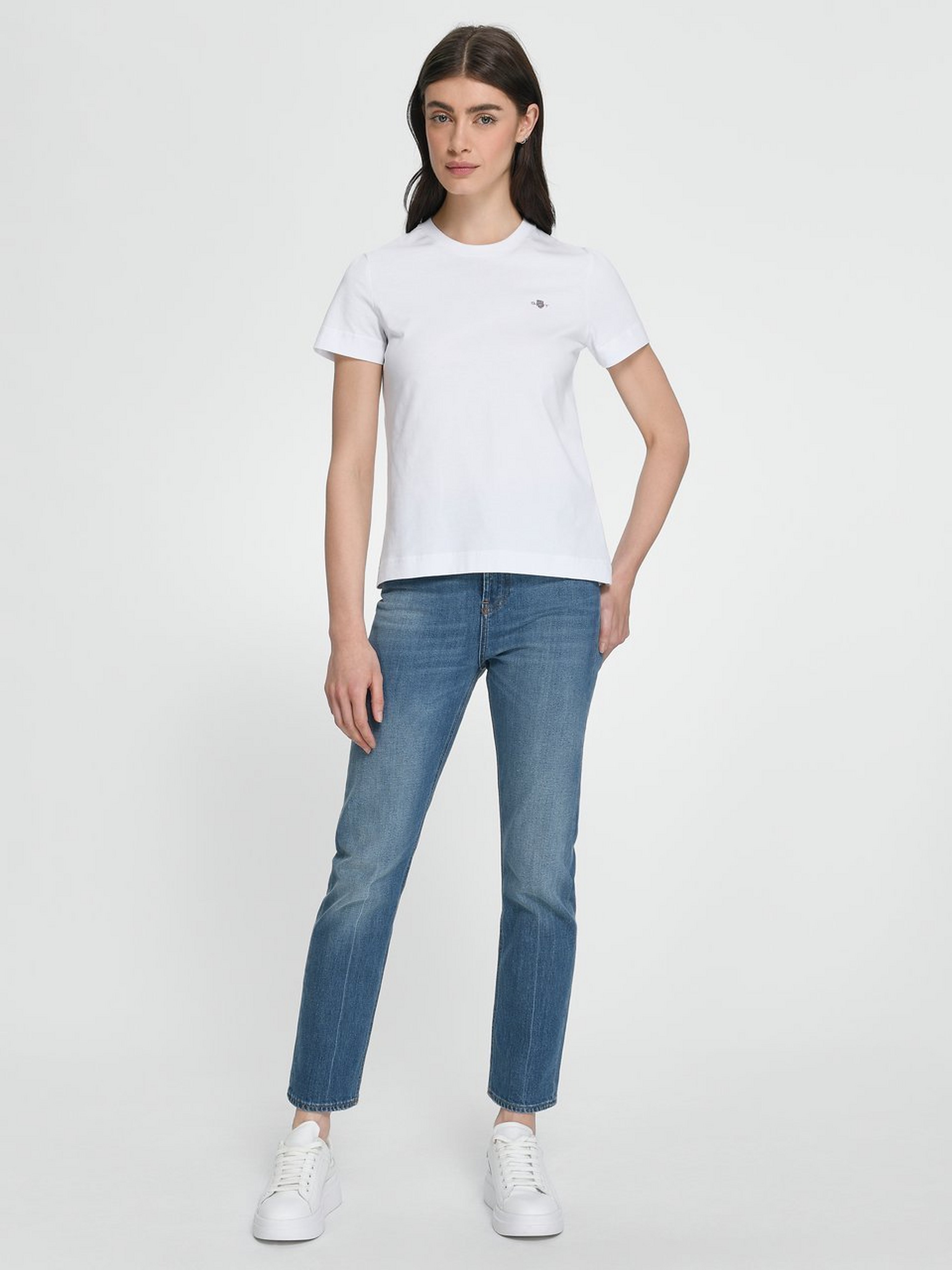 Rundhals-Shirt mit 1/2-Arm