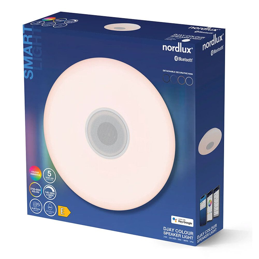 PLAFOND NORDLUX DJAY M/HØYTTALER