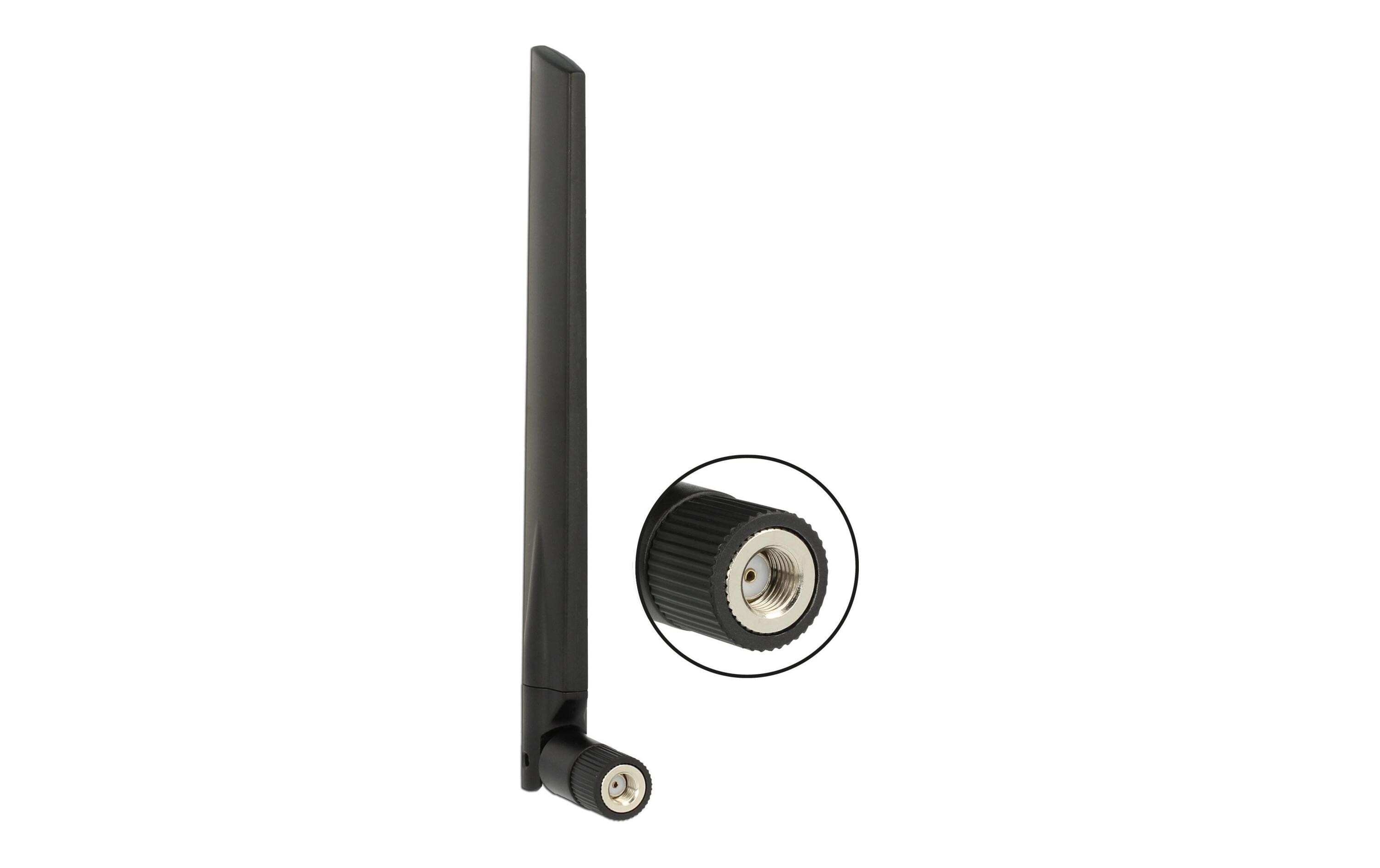 WLAN-Antenne RP-SMA Dualband 18 cm RP-SMA 5 dBi Rundstrahl3 - 5 dBi WLAN-Antenne mit Kippgelenk