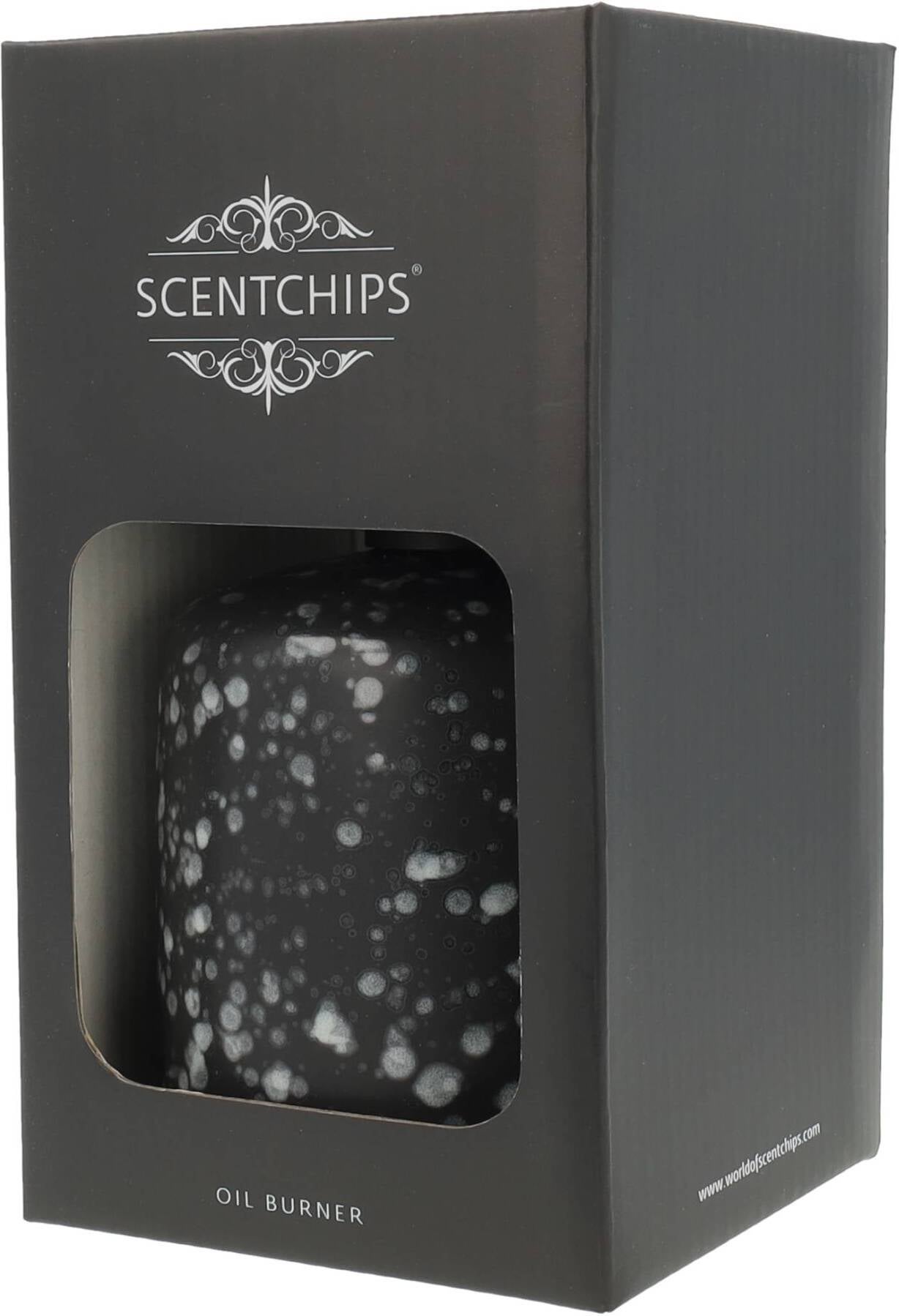 Scentchips olie geurbrander zwart D 10 H 16 cm