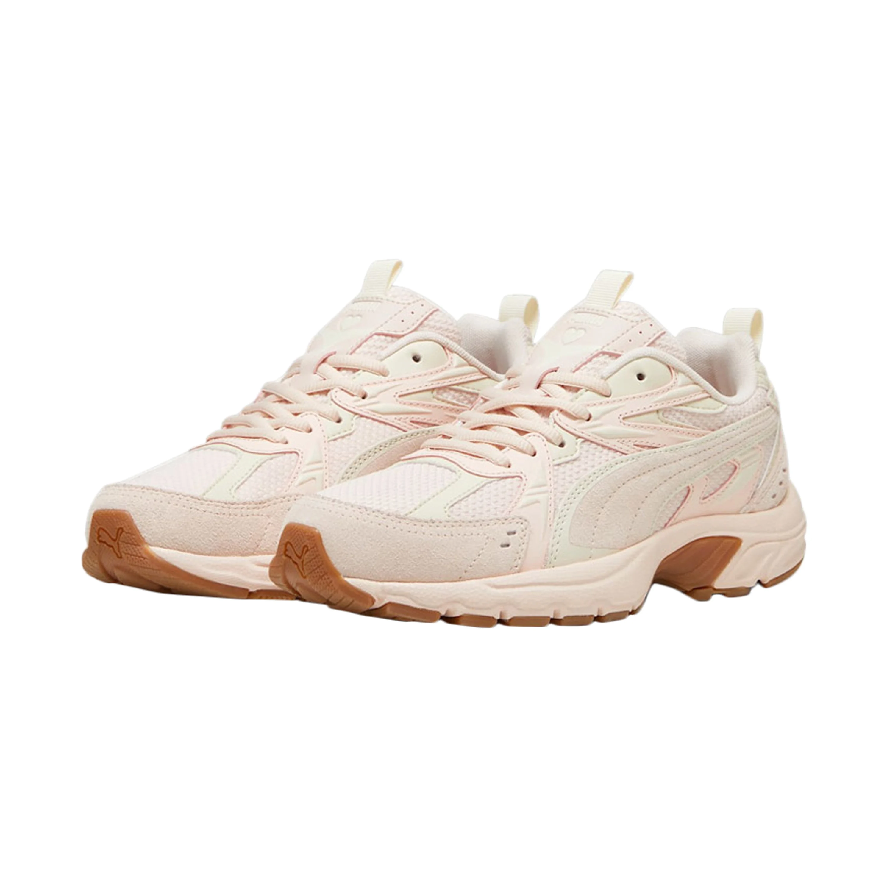 Basket basse à lacetsmilenio tech suede coquette | Rose