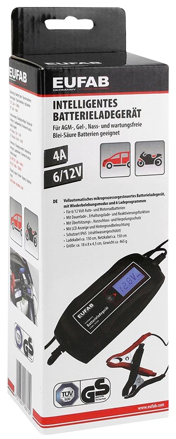 EUFAB Batterie-Ladegerät 4.000 6/12 V