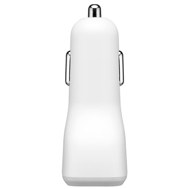 Sandstrøm 4.8A dual USB port biloplader (Hvid)