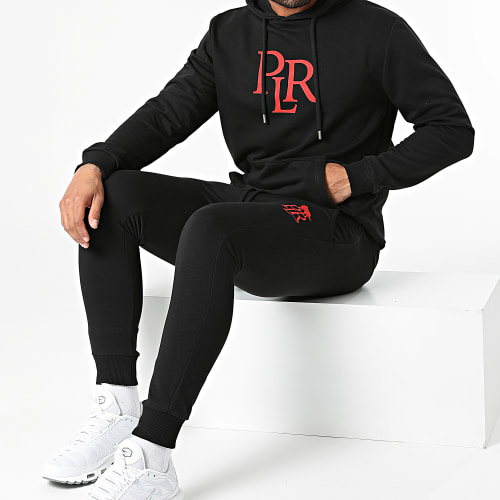 Ensemble De Survêtement PLR Noir Rouge