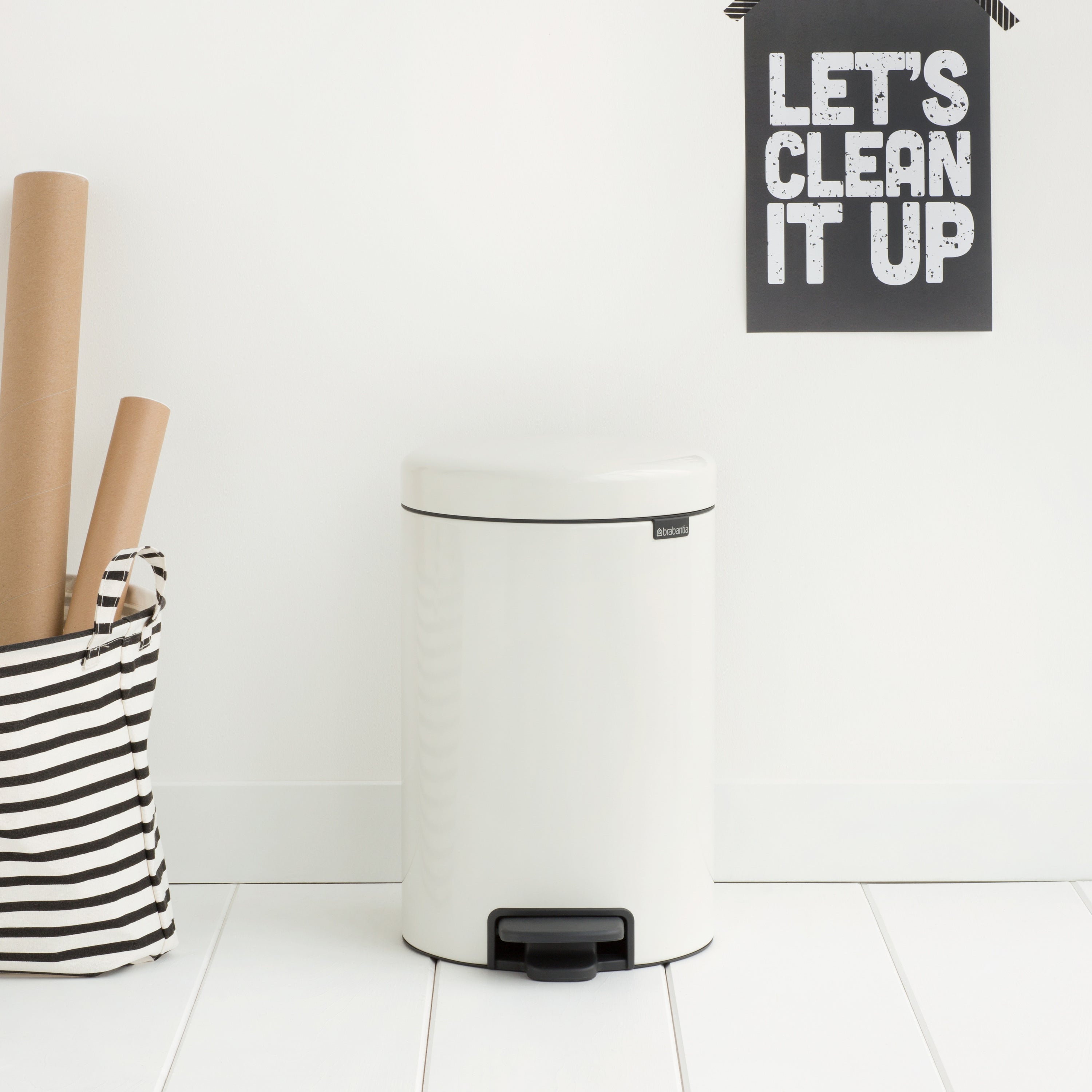 Brabantia NewIcon Pedaalemmer 12 L - Wit