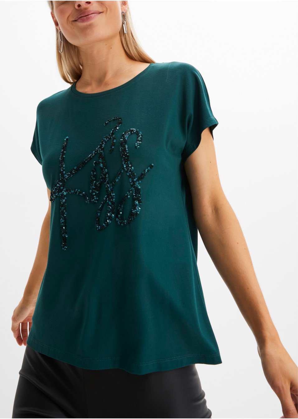 T-shirt avec application de sequins