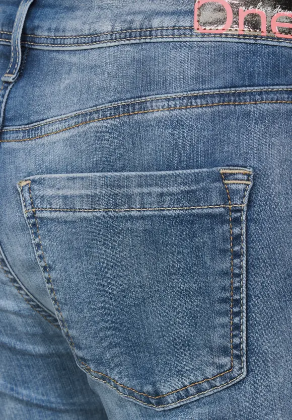 Slim Fit Jeans - light indigo random wash