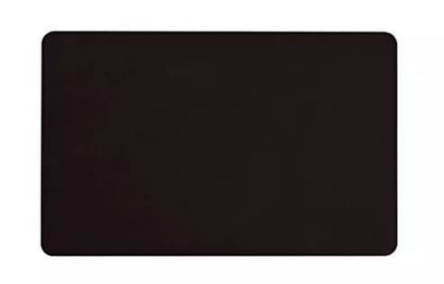 Card, Food Safe PVC, 30 Mil Black/Black, Glossy, 500 / box