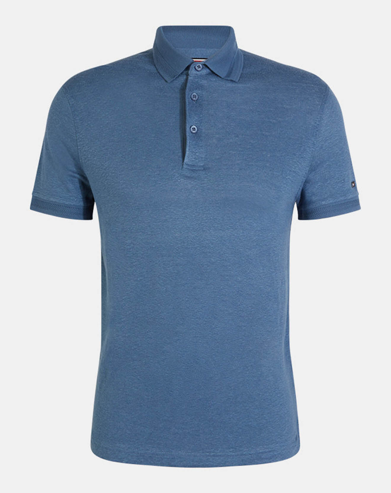 Tommy Hilfiger Polo en Lin mélangé Premium bleu