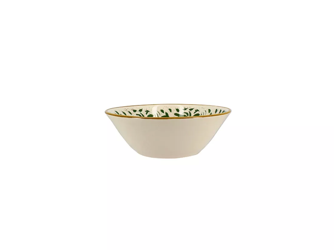 Novastyl - Lot 6 Coupelles Heraclee 500ml En Gres Decor Vert
