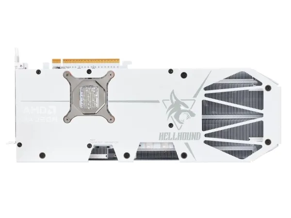 PowerColor Hellhound Radeon RX 9070 XT - Grafikkort - Radeon RX 9070 XT - 16 GB GDDR6 - PCIe 5.0 x16 - HDMI, 3 x DisplayPort - spektralhvid