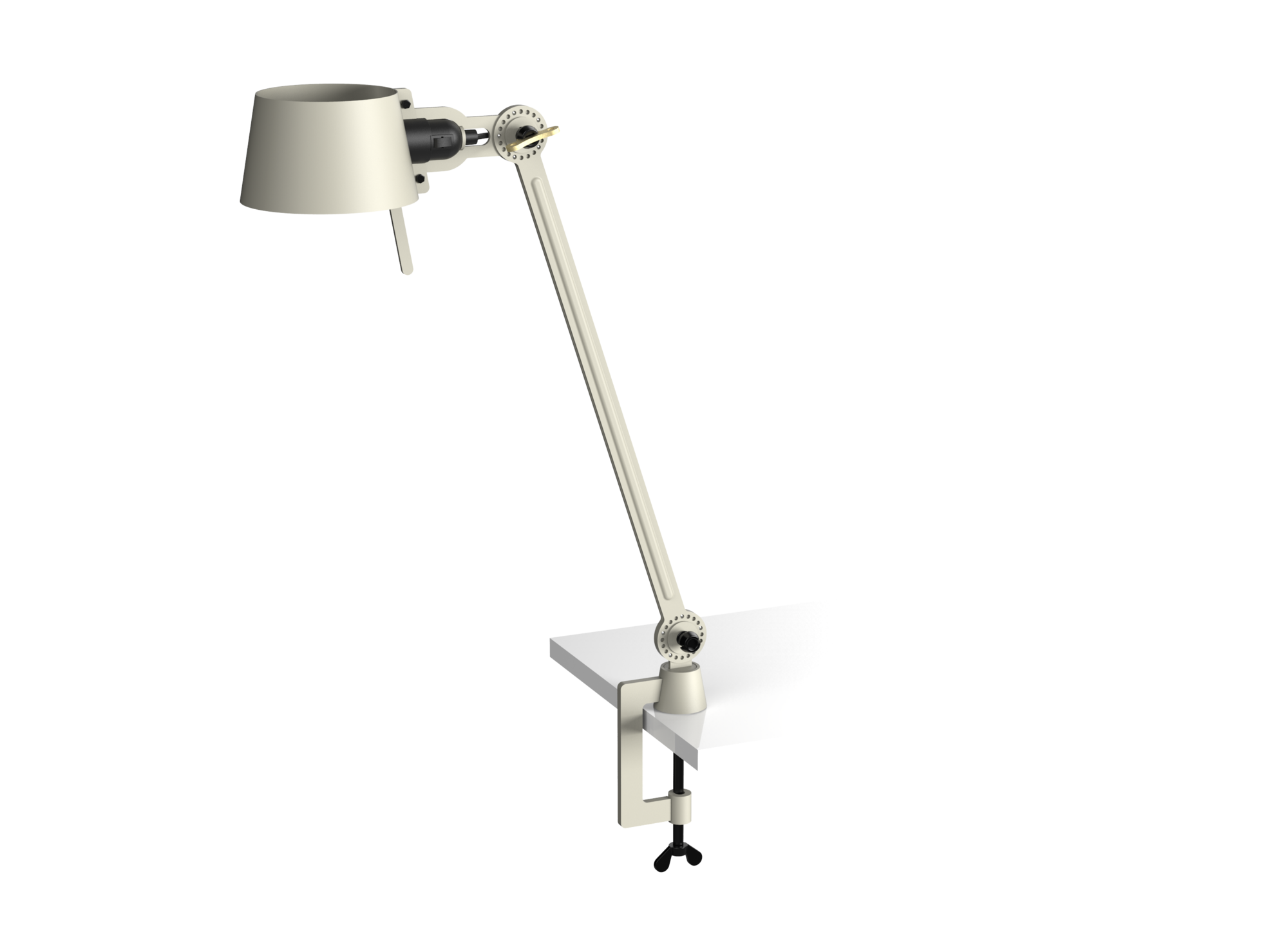 Bureaulamp Bolt met klem 1 arm ash grey