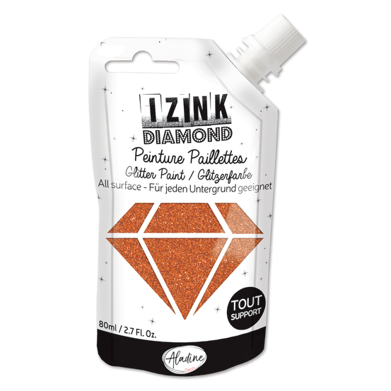 Peinture Acrylique Izink Diamond Cuivre 80ml