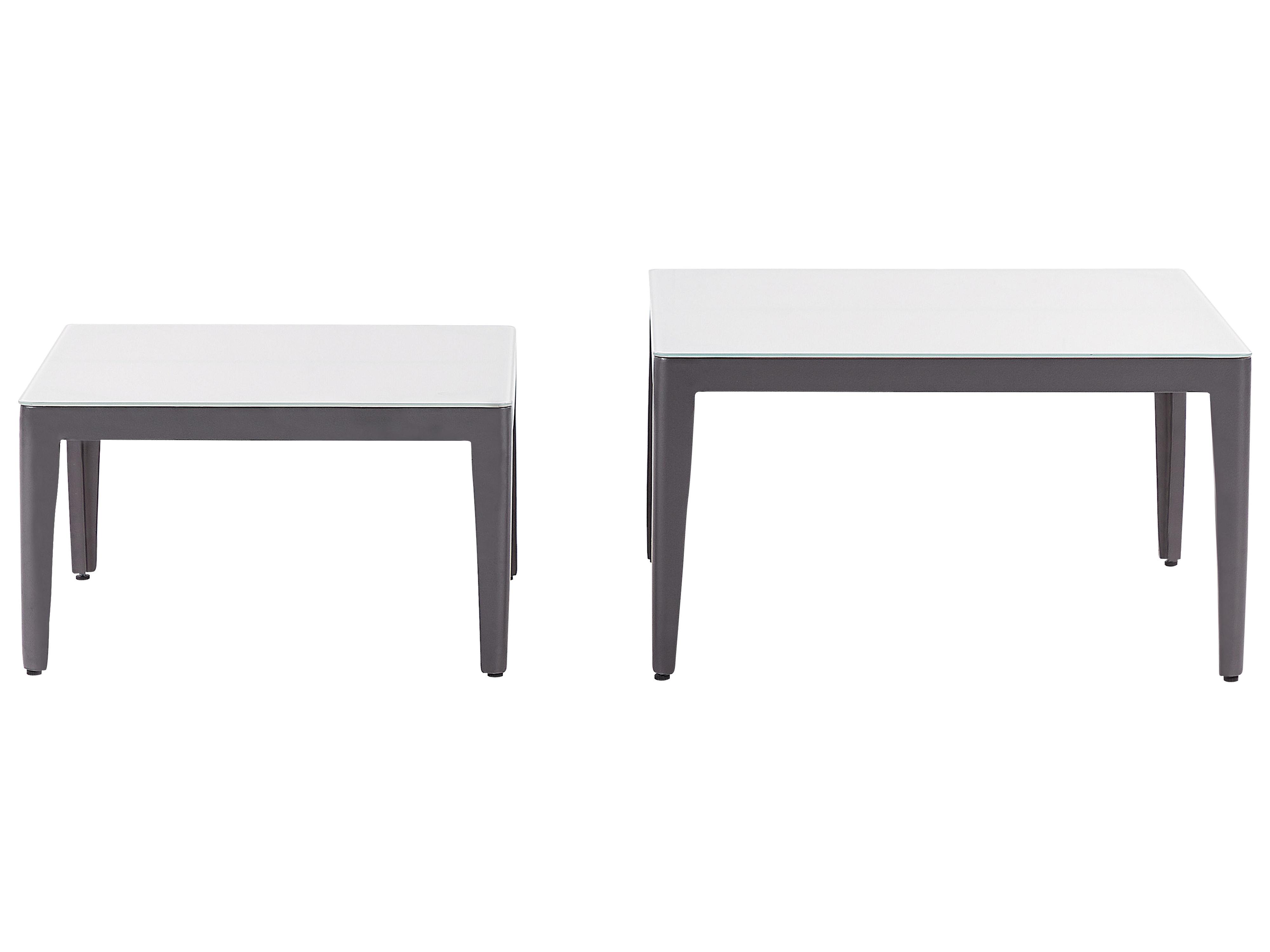 Tuin hoekloungeset met tafel 6-zits RIMA III linkszijdig modulair Metaal Beige
