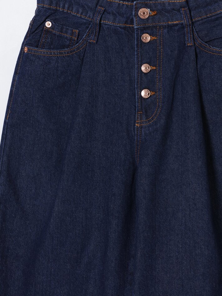 Calça jeans comprida - Azul escuro